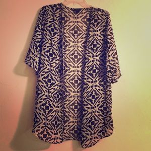 Rue 21 Aztec sheer kimono